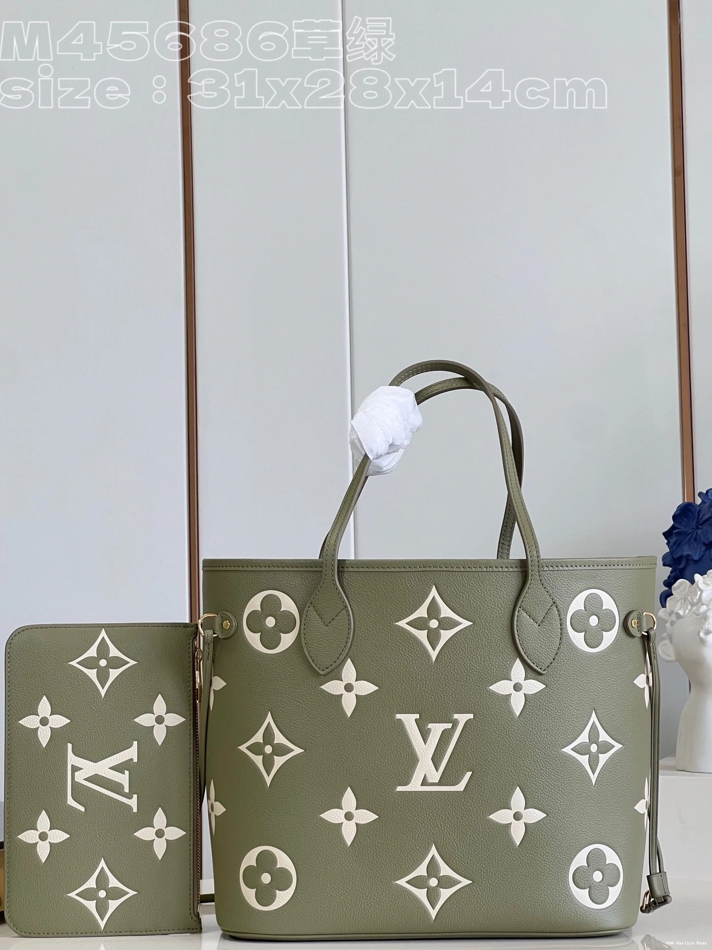 Aaa replica bags VUITTON LOUIS NEVERFULL MM 0725